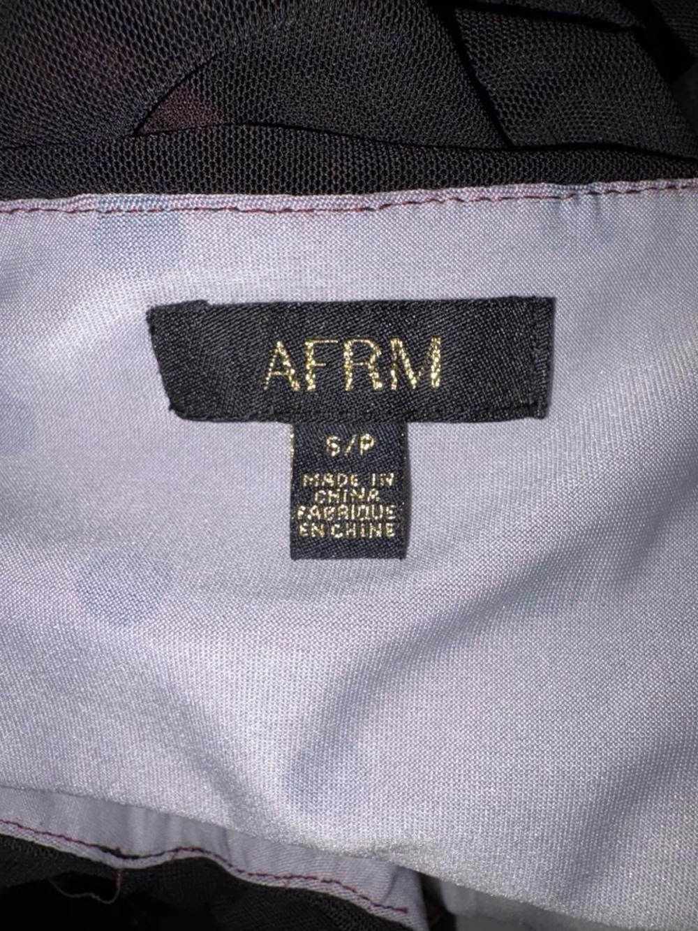 AFRM Black Ruched Spaghetti Strap Midi Dress - Picture 8 of 10